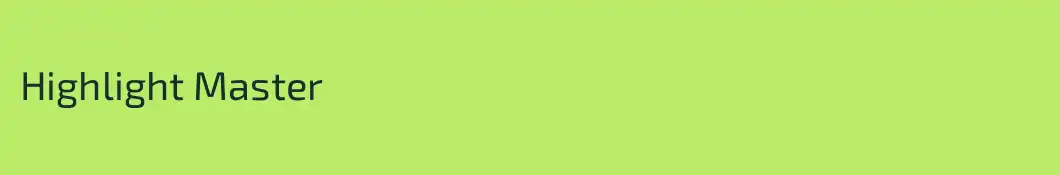 Highlight Master